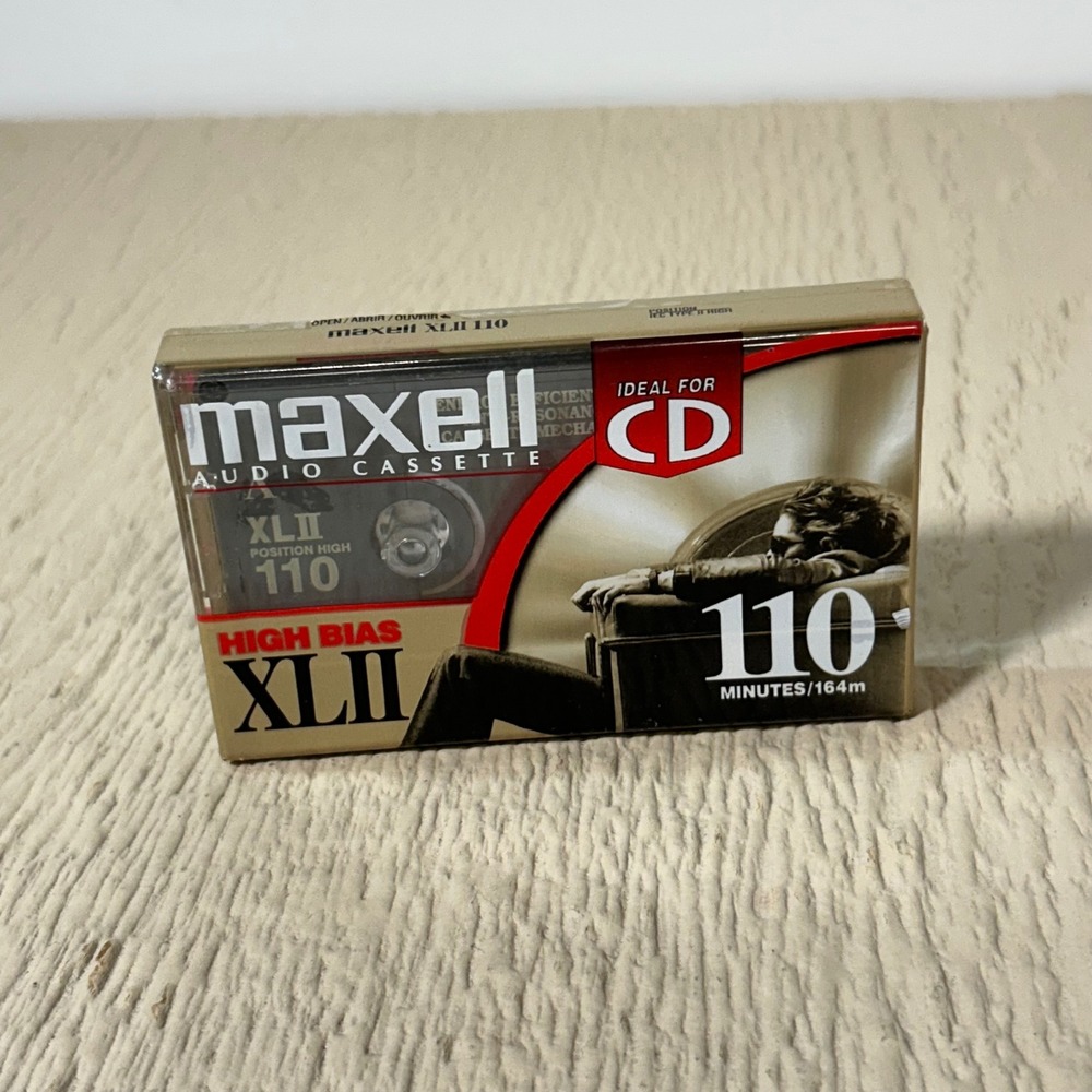 Maxell XLII 110 High Bias Type II Blank‎ Audio Cassette Tape New Sealed Vintage